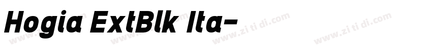 Hogia ExtBlk Ita字体转换